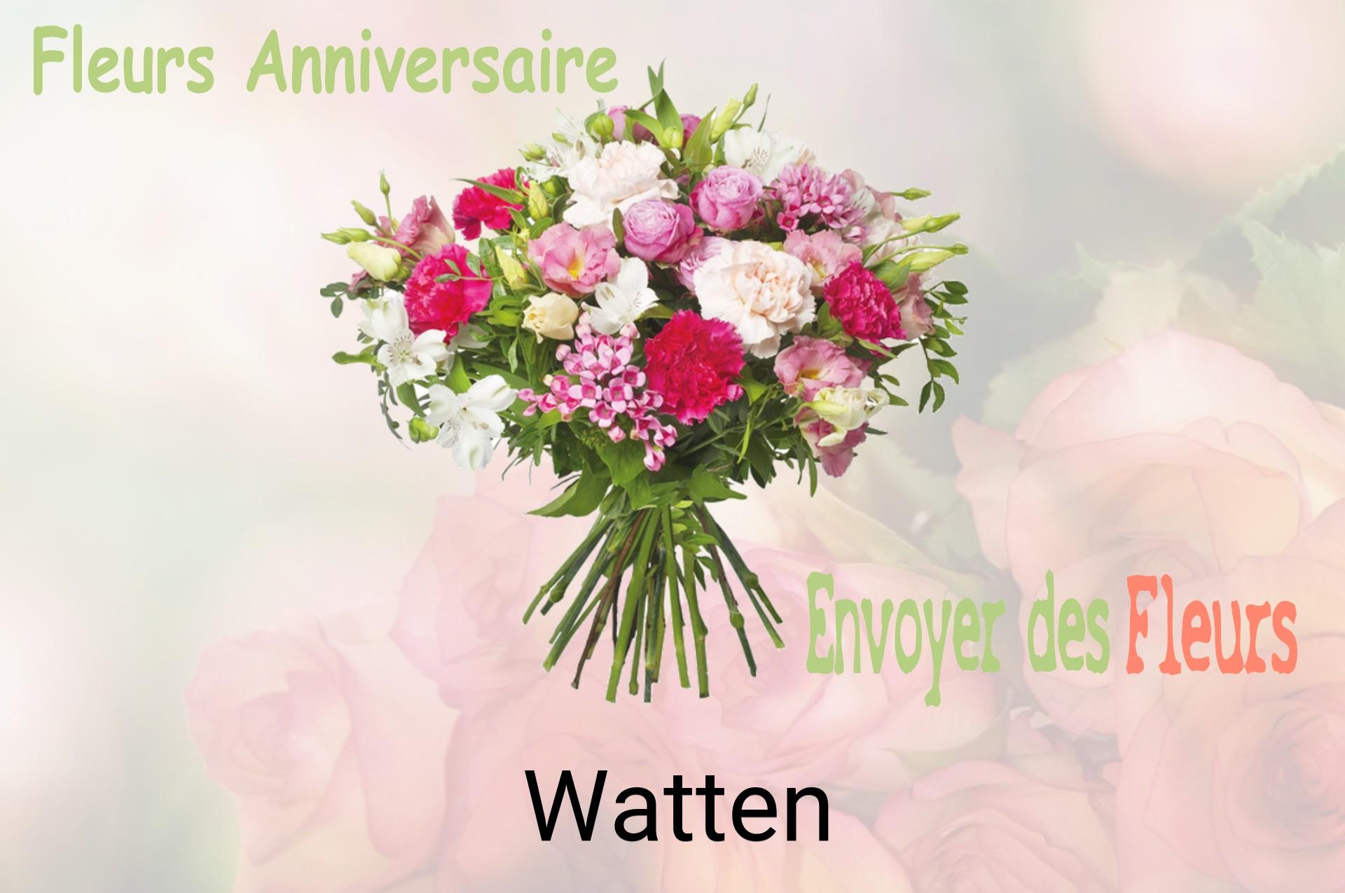 Bouquet de fleurs d’anniversaire livré à Watten